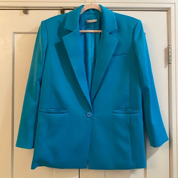 Alice + Olivia Blue‎ Shan Blazer - Picture 6 of 12
